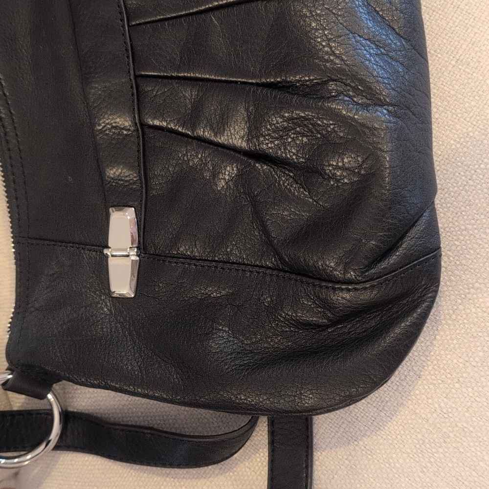b. makowssky Black Hobo Bag Euc - Picture 10 of 13